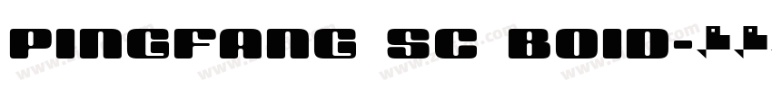 pingfang sc boid字体转换
